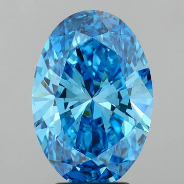 Stylish Of 4.00 CT Oval Shape Fancy Vivid Blue Color VS2 Clarity Moissanite Diamond For Her Words