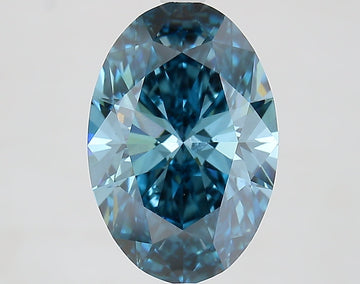 Beautiful Of 4.07 CT Oval Shape Fancy Vivid Blue Color VS2 Clarity Lab Grown Diamond For Found Light