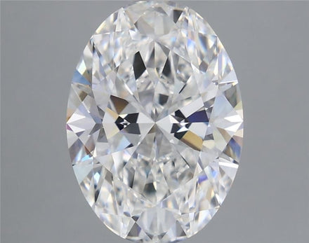 4.10 Ct Oval Cut Lab Grown Diamond - D Color, VVS2 Clarity