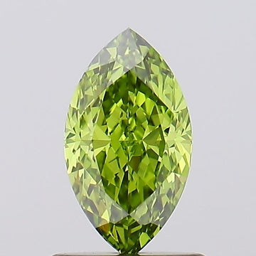 Premium Of 0.93 CT Marquise Shape Fancy Vivid Green Color VS1 Clarity Lab Grown Diamond For Warm Echo