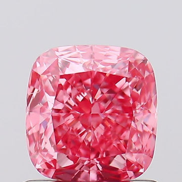 Brilliant Cushion Shape Fancy Vivid Pink Color 1.06 CT VVS2 Clarity Moissanite Diamond For Engagement Ring