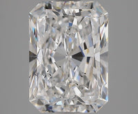 Custom Luxury 3.17 CT Radiant Shape E Color SI1 Clarity Lab grown Diamond For Same Sky