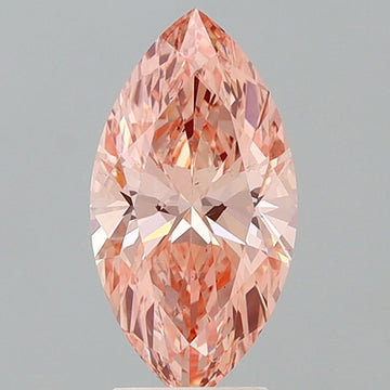 Premium Of 3.05 CT Marquise Shape Fancy Vivid Pink Color VS2 Clarity Lab Grown Diamond For Warm Echo