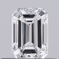 Premium Of 0.39 CT Emerald Shape D Color VS1 Clarity Lab Grown Diamond For Her Voice