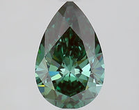 Stylish 1.51 CT Pear Shape Fancy Vivid Green Color VVS2 Clarity Lab grown Diamond For Gift Ring