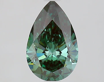 Stylish 1.51 CT Pear Shape Fancy Vivid Green Color VVS2 Clarity Lab grown Diamond For Gift Ring