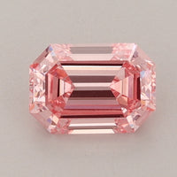 Beauty Of 0.99 CT Emerald Shape Fancy Vivid Pink Color VS2 Clarity Lab Grown Diamond For Only Always