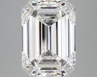 Premium 5.10 CT Emerald Shape D Color VS1 Clarity Lab Grown Diamond For Gold Light