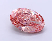 Premium Of 4.01 CT Oval Shape Fancy Vivid Pink Color VS2 Clarity Moissanite Diamond For Just Light