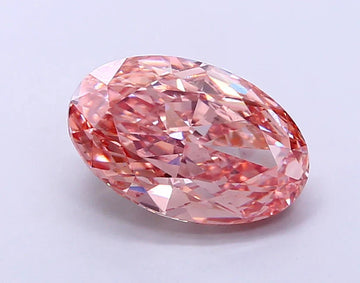 Premium Of 4.01 CT Oval Shape Fancy Vivid Pink Color VS2 Clarity Moissanite Diamond For Just Light