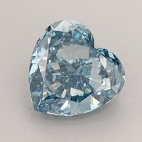 Beautiful Of 1.50 CT Heart Shape Fancy Vivid Blue Color VS2 Clarity Lab Grown Diamond For Faint Echo