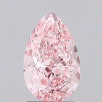 Great 1.55 CT Pear Shape Fancy Vivid Pink Color VS1 Clarity Moissanite Diamond For After Her