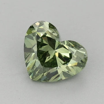 Experience Luxury Of 0.80 CT Heart Shape Fancy Vivid Green Color VS1 Clarity Moissanite Diamond For Mine
