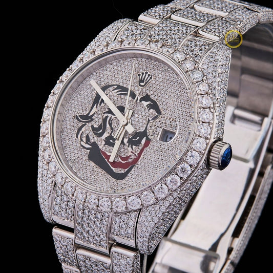 Hip Hop Luxury Watch – Ivevar’s Buss Down Honeycomb Moissanite Mechanical Timepiece