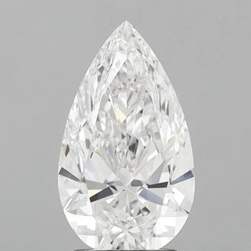 High Quality 2.00 CT Pear Shape D Color VVS2 Clarity Moissanite Diamond For Lost Hours