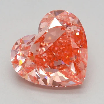 Experience Luxury Of 1.55 CT Heart Shape Fancy Vivid Pink Color VS2 Clarity Moissanite Diamond For Dear Time
