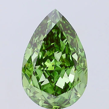 Hot Selling 5.22 CT Pear Shape Fancy Vivid Green Color VS1 Clarity Moissanite Diamond For Someone Ring