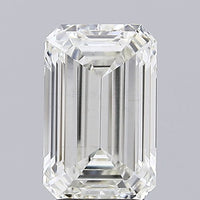 Premium 3.09 CT Emerald Shape H Color VS2 Clarity Lab grown Diamond For Surprise Ring