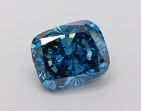 Excellent 3.21 CT Cushion Shape Fancy Vivid Blue Color VS2 Clarity Moissanite Diamond For Propose Ring
