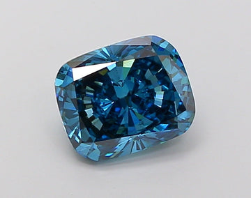 Excellent 3.21 CT Cushion Shape Fancy Vivid Blue Color VS2 Clarity Moissanite Diamond For Propose Ring