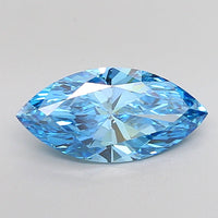 Dazzling Of 3.00 CT Marquise Shape Fancy Vivid Blue Color VS2 Clarity Lab Grown Diamond For Light Remains