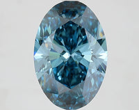 Beautiful Of 4.07 CT Oval Shape Fancy Vivid Blue Color VS2 Clarity Moissanite Diamond For Found Light