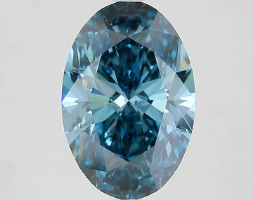 Beautiful Of 4.07 CT Oval Shape Fancy Vivid Blue Color VS2 Clarity Moissanite Diamond For Found Light