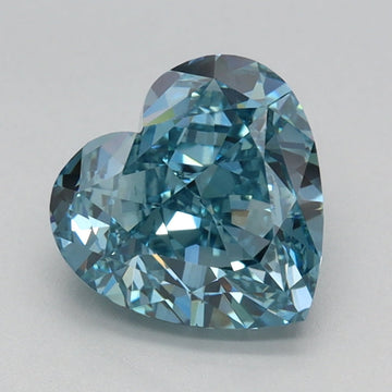 Shiny Of 1.60 CT Heart Shape Fancy Vivid Blue Color VS2 Clarity Lab Grown Diamond For One Tomorrow
