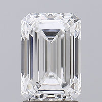 Premium Of 1.60 CT Emerald Shape D Color VS1 Clarity Lab Grown Diamond For Soft Glow