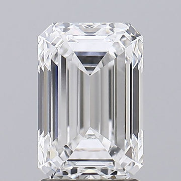 Premium Of 1.60 CT Emerald Shape D Color VS1 Clarity Lab Grown Diamond For Soft Glow