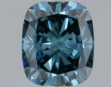 Shiny 0.73 CT Cushion Shape Fancy Deep Blue Color VVS1 Clarity Lab Grown Diamond For Quiet Days