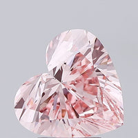 Dazzling Of 3.12 CT Heart Shape Fancy Vivid Pink Color VS2 Clarity Lab Grown Diamond For One Tomorrow