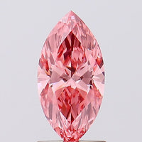 Premium Of 1.17 CT Marquise Shape Fancy Vivid Pink Color VS2 Clarity Lab Grown Diamond For Slow Glow