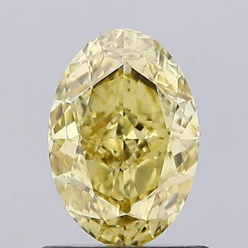 Fine Of 0.88 CT Oval Shape Fancy Intense Yellow Color VS1 Clarity Moissanite Diamond For Special Occasion