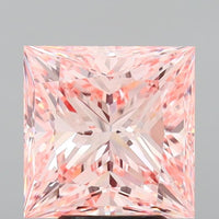 Affordable 4.00 CT Princess Shape Fancy Intense Pink Color VS2 Clarity Moissanite Diamond For Special one Ring