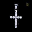 Custom Iced-Out Cross Pendant Hip Hop Jewelry - view 2