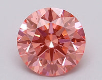Dazzling 1.04 CT Round Shape Fancy Vivid Pink Color VVS2 Clarity Moissanite Diamond For Surprise Ring