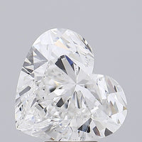 Dazzling Of 5.71 CT Heart Shape D Color VS1 Clarity Lab Grown Diamond For Soft Glow