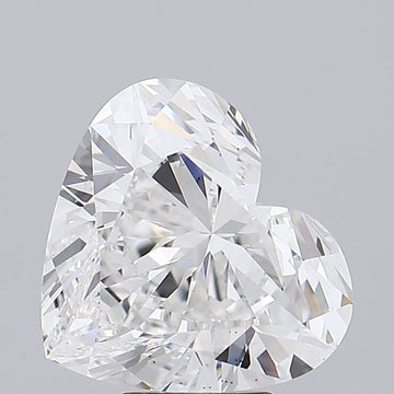 Dazzling Of 5.71 CT Heart Shape D Color VS1 Clarity Lab Grown Diamond For Soft Glow