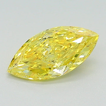 Dazzling Of 0.80 CT Marquise Shape Fancy Vivid Yellow Color VS1 Clarity Lab Grown Diamond For True Grace