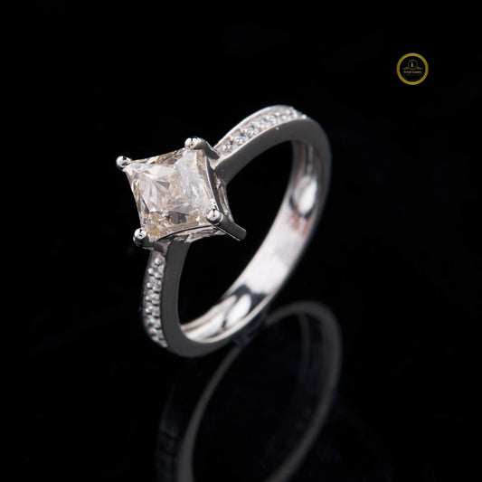 Birthstone Accent Lab Grown Diamond Ring Personalized Touch