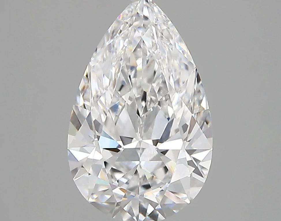 Latest 2.07 CT Pear Shape D Color VVS2 Clarity Moissanite Diamond For Still Flame