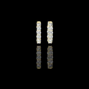 1.60 TCW Royal Elegance Round Cut Lab Grown Diamond Exquisite Statement Earrings