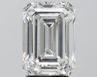 Timeless 3.50 CT Emerald Shape F Color SI1 Clarity Moissanite Diamond For Anniversary Ring