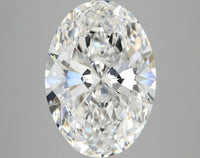 Minimalist 6.01 CT Oval Shape D Color VS1 Clarity Lab Grown Diamond For Gift Ring