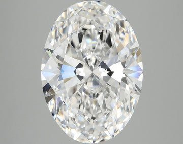 Minimalist 6.01 CT Oval Shape D Color VS1 Clarity Lab Grown Diamond For Gift Ring