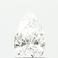 Dazzling 1.01 CT Pear Shape E Color VVS1 Clarity Lab Grown Diamond For Past Blue