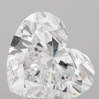 Bold Beauty Of 4.02 CT Heart Shape D Color VS1 Clarity Lab Grown Diamond For First Rain