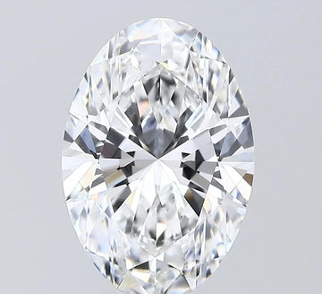 Shiny 3.02 CT Oval Shape D Color VS1 Clarity Moissanite Diamond For Party Ring