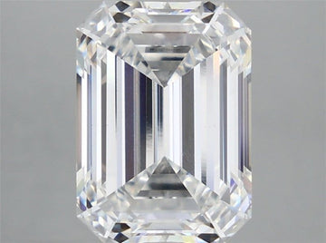 Stunning 5.05 CT Emerald Shape D Color VS1 Clarity Lab grown Diamond For Party Ring